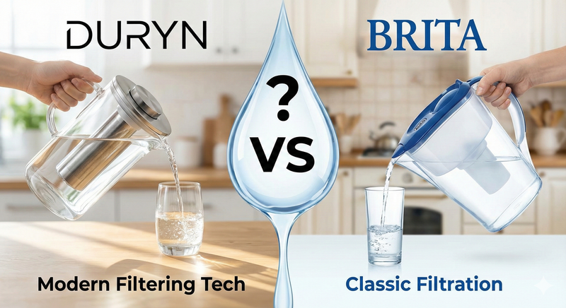Duryn vs Brita: A Better Brita Alternative When You Want Glass, Not Plastic